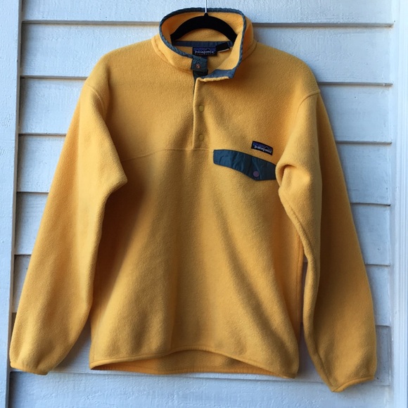 yellow patagonia fleece